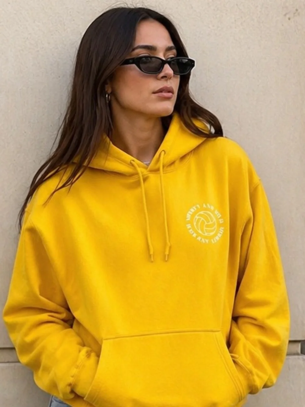 Sporty & Rich Yellow Hoodie